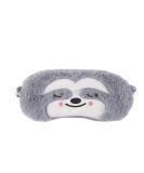 Cute Sloth Sleeping Mask | Soft Fluffy Plush Blindfold for Kids & Adults | Funny Novelty Animal Eye Cover for Night Nap, Travel, Meditation - Buy Online on GoSupps.com