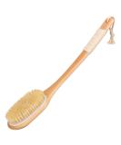 Saunnihen back brush body brush shower 44.5cm wood bathing brush with long stem shower brush natural bristles long dry brush for peeling removal of dead skin cellulite - Buy Online on GoSupps.com