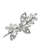 VIKASAUN RAST Bridal Hair Clips - Elegant Silver Leaf Wedding Hairpin with Crystal & Pearl - Ideal Hair Accessories for Brides - Buy Online on GoSupps.com