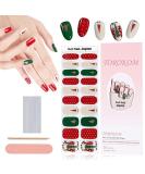 EBANKU Christmas Glitter Gel Nail Polish Strips with Stick Nail File - Long Lasting & Waterproof Full Nail Wraps Stickers - UV/LED Lamp Required (SDTRK20) - Buy Online on GoSupps.com