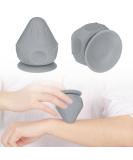 Trigger Ball Massage Device - Silicone Myofascial Trigger Point Ball with Suction Cup for Back Neck & Waist Pain Relief (Gray) - International Shipping Available - Buy Online on GoSupps.com