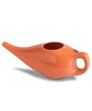 Core Asana Ceramic Jal Neti Pot - Non-Metallic Comfortable Grip for Sinus Congestion | Yoga Neti Pot in Amber - Natural Relief - Buy Online on GoSupps.com