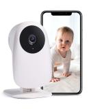 Nooie 1080P Baby Monitor Camera with Night Vision, Motion/Sound Detection, 2.4G WiFi Home Security, Alexa Compatible - 1 Pack - Buy Online on GoSupps.com