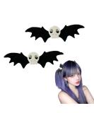Bat Skull Hair Clips for Women & Girls - Halloween Devil Wings Barrettes for Cosplay Costume - Buy Online on GoSupps.com