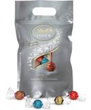 Lindt Lindor Silver Mixture 1kg - 80 Milk 70% Salted Caramel & Double Chocolate Pralines | Perfect Chocolate Gift - Buy Online on GoSupps.com