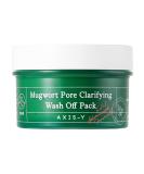 AXIS-Y Mugwort Pore Clarifying Wash Off Pack - Exfoliating Clay Mask for Acne & Pore Reduction - Korean Skincare - 100ml - Buy Online on GoSupps.com