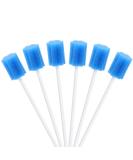 250 Pack Wellgler Disposable Oral Swabs - Sterile Sponge Mouth Swabs, Blue Plum Shape - Buy Online on GoSupps.com
