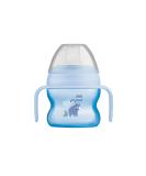 MAM Starter Cup (1 Count) MAM Sippy Cup Drinking Cup with Extra-Soft Spill-Free Spout and Non-Slip Handles for Boys 4+ Months Five Ounces Blue - Buy Online on GoSupps.com