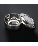 High-Quality Moum Routes Razor for Men - Stainless Steel Shaving Bowl & Foam Box - Perfect Shaving Brush Container (10.5cm) - Buy Online on GoSupps.com