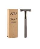 Buy FIIJ Stainless Steel Safety Razor - Double Edge Razor with Zinc Alloy Head | Durable & Eco-Friendly Blade Refills for Smooth Shaving - Buy Online on GoSupps.com