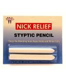Nick Relief Styptic Pencil Twin Pack - Fast-Acting Solution for Men's Shaving Nicks - Buy Online on GoSupps.com