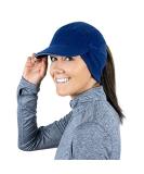 TrailHeads Fleece Ponytail Hat with Ear Warmer | Women's Adventure Hat - Heather Indigo - Buy Online on GoSupps.com