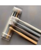 Exquisite Japanese Style Toothbrushes - Elevate Your Oral Care with Blue Orange Gray & White Options | International Shipping - Buy Online on GoSupps.com