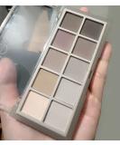 Go Ho 10 Colors Matte Eyeshadow Palette - Highly Pigmented Nude Shades, Waterproof Cool-tone Makeup - Sweet Mint 04 - Buy Online on GoSupps.com