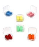 6 Pairs of Multi-Colored Foam Earplugs | Noise-Reducing Sleep & Soundproof Earplugs for Work Study & Loud Places - Buy Online on GoSupps.com
