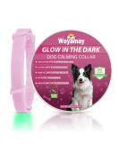 Woyamay Calm Collar for Dogs | Adjustable Luminous Calming Collar with Pheromones | Stress Relief for All Dog Sizes - Pink - Buy Online on GoSupps.com