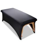 Stretchy Lash Bed Cover - Protective Spa Treatment Sheet Set for Lash/Massage Bed (Black) - Buy Online on GoSupps.com