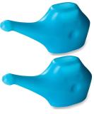 Economy Light-Weight Neti Pot - Natural Sinus Relief (2 pcs Blue) - Buy Online on GoSupps.com
