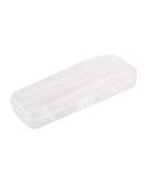 Double Storage Box for Men's Razors & Shaver Accessories - Transparent Plastic Holder Case - Buy Online on GoSupps.com