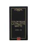 L'Oreal Color Riche La Palette Matte 6 Colour Lip Kit-Nude 02 Nude - Buy Online on GoSupps.com