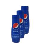 Soda Stream Beverage Mix Pepsi Flavor - Pack of 3 Bottles - 14.9 fl oz Per Bottle - 44.7 fl oz Total - Pepsi Soda Stream Triple Pack- Add to Sparkling Water - Buy Online on GoSupps.com