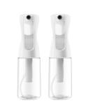 AMOMELA Continuous Spray Bottle 2Pack - 200ml/6.8oz Ultra Fine Mister for Hair Styling, Plants, Salon Misting, and Skin Care - Refillable Water Sprayer - Clear - Buy Online on GoSupps.com