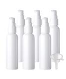 ZEOABSY 6 Pieces 60 ml White Lotion Bottles with WhiteÂ Pump 60ml Empty PET Plastic Lotion Pump Bottle Cosmetic Gel Travel Container for Cosmetic Make up Cleaning + 1 x Funnel White 60ml - Buy Online on GoSupps.com