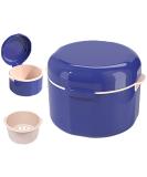 GMedHC braces with sieve portable prosthetic dinner cover invisible dental storage box double -layer hollow drain for orthodontic bracket cleaning box (blue) double layer blue - Buy Online on GoSupps.com