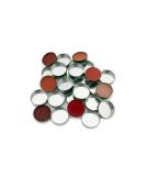 Buy Silver Empty MINI Round Metal Pans (60 Pack) for Magnetic Eyeshadow Palettes Perfect for Makeup Artists - Buy Online on GoSupps.com