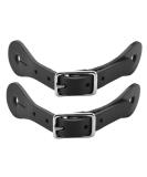 Zerodis Handmade Genuine Leather Equestrian Spur Straps - Black (1 Pair) - Buy Online on GoSupps.com