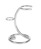Premium Silver Stainless Steel Razor Holder Stand - Men's Shaving Brush & Razor Organizer Kit - Buy Online on GoSupps.com