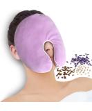 Newgo Grain Pillow Eye Mask for Sinus Pressure Relief | Hot-Cold Therapy Reusable Face Mask for Migraines Tension & Headaches | Washable Cover - Violet - Buy Online on GoSupps.com