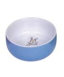 Nobby Rabbit Rodent Ceramic Bowl Diameter 11 cm x 4.5 cm blue-white - Buy Online on GoSupps.com