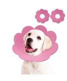 2 Piece Adjustable Cat Collar & Neck Rope - Post-Surgery Recovery Cone for Puppies & Small Dogs (Pink L) | A-Rosa International Shipping - Buy Online on GoSupps.com