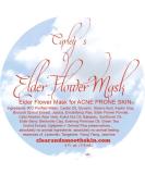 Carley's Elder Flower Mask for Acne Prone Skin - Natural Treatment for Clearer Complexion | International Shipping Available - Buy Online on GoSupps.com
