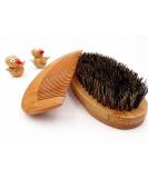 Men's Beard Care Set | Comb & Brush for Long & Full Beard | Bamboo Grooming Kit - Buy Online on GoSupps.com