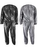 XX-Large Black Heavy Duty Sauna Suit for Men and Women - Weight Loss, Exercise, Slimming, Gym Fitness, Anti-Rip Sweat Suit - Buy Online on GoSupps.com