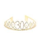 Lurrose 21st Birthday Crystal Crown | Rhinestone Tiara Headband for Wedding & Party Decor (Golden Size 7) - Buy Online on GoSupps.com