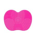 Silicone Makeup Brush Cleaning Mat - Portable Brush Washing Tool - Rose - Buy Online on GoSupps.com