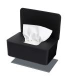 NOVWANG Wipes Dispenser with Silicone Non-Slip Pad, Baby Wipe Holder, Keeps Wipes Fresh, Refillable Wipe Container Baby Wipes Case for Bathroom Wipes Pouch Case, Black - Buy Online on GoSupps.com