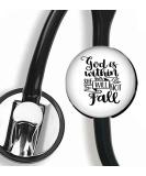 Personalized God is Stethoscope Tag | Custom Nurse & Doctor ID Tag | Medical Stethoscope Name Tag - Enhance Your Practice - Buy Online on GoSupps.com
