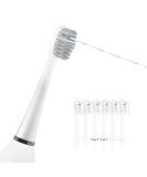 AmuLumon Flossing Toothbrush Heads Replacement 6 Count - Compatible with Waterpik Sonic Fusion/2.0 Brush and Flosser Combo - Full Size White - Buy Online on GoSupps.com