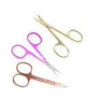 Ipetboom 3pcs Facial Hair Scissors Set - Stainless Steel Eyelash Beard & Nose Hair Trimmers for Beauty Care - Buy Online on GoSupps.com