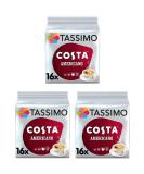 Tassimo Compatible Costa Americano Coffee Pods 16 discs - (Pack of 3 Total 48 discs 48 Drinks) - Buy Online on GoSupps.com