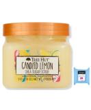 Tree Hut Shea Sugar Body Scrub Candied Lemon 18oz + Bonus Fragrance-Free Makeup Remover Towelettes - Buy Online on GoSupps.com