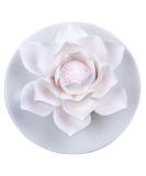 Essential Oil Passive Flower Diffuser - Lotus Porcelain Aromatherapy for Home & Desk Decor - Buy Online on GoSupps.com