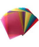 TIMESETL 24Pcs 8.5 x 11 Inch Transparent Color Correction Lighting Gel Filter - Colored Gel Light Filter Plastic Sheet - 8 Assorted Colors - Buy Online on GoSupps.com