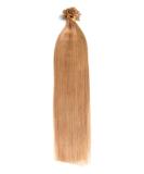 Buy 25x 1.0g Indian Remy Hair Extensions - U-Tip Keratin Bond 45cm #18 Dark Blonde - 100% Real Human Hair - Buy Online on GoSupps.com