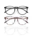 IBOANN 3 Pack Blue Light Blocking Glasses Women/Men, Round Fashion Retro Frame, Vintage Fake Eyeglasses with Clear Lens A1 Light Black & Leopard & Tranparent - Buy Online on GoSupps.com