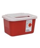 Kendall Sharps Container 1 Gallon Red With Clear Lid - Model 31143699 | Kendall Healthcare - Buy Online on GoSupps.com